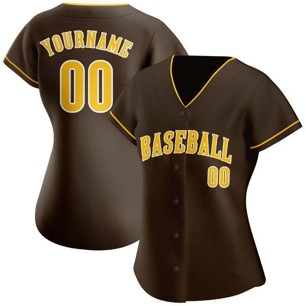Custom Gold Baseball Jerseys  Gold Baseball Uniforms Design – Fiitg