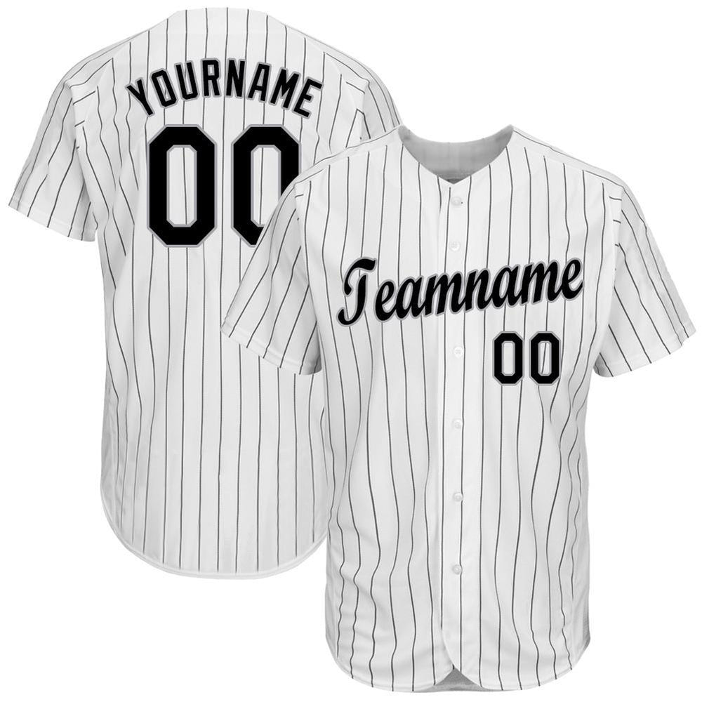 black and gray baseball jersey