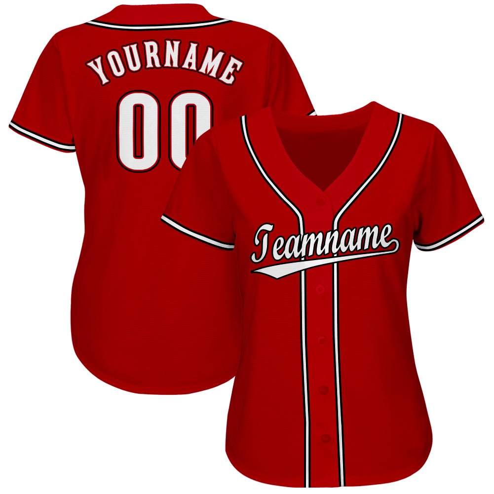 red and white baseball jerseys