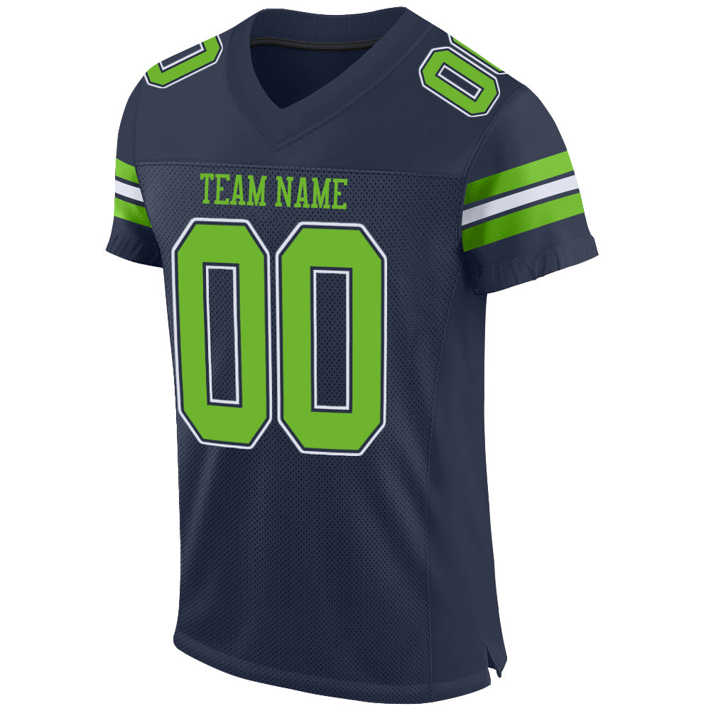 fluorescent green football jersey