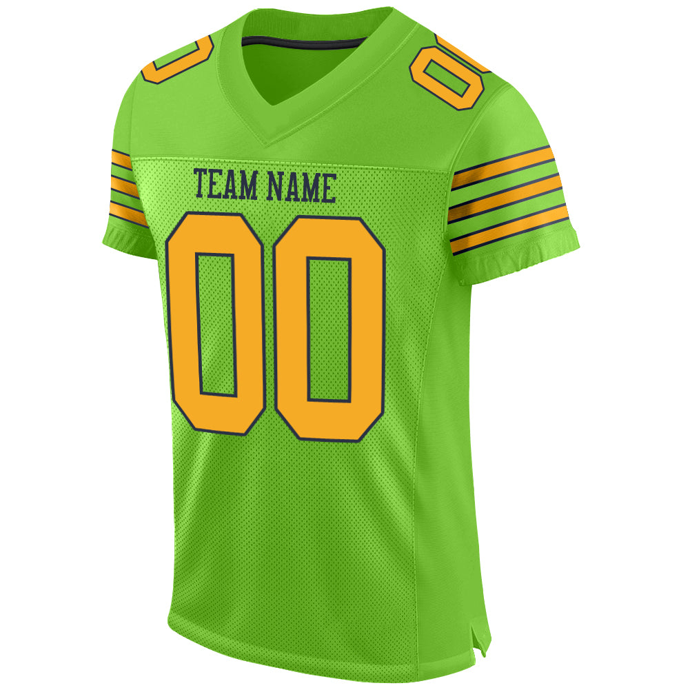 green and gold football jersey