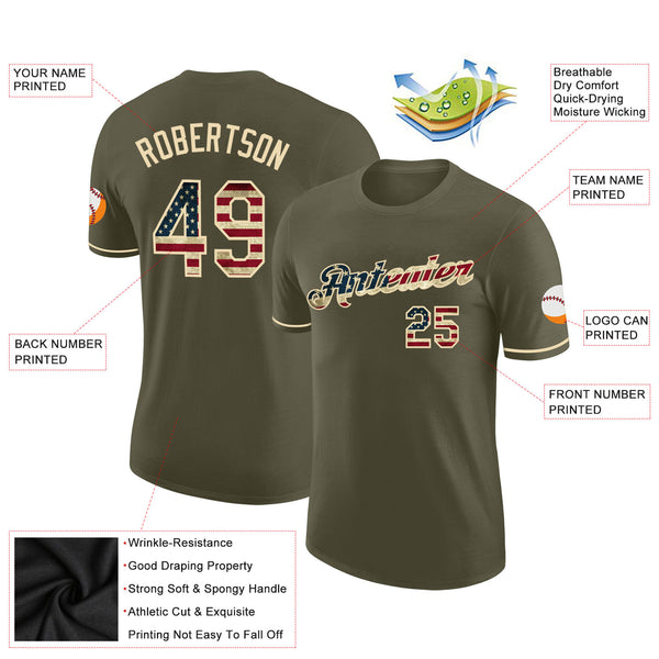 Sale Build Black Baseball Authentic Olive Salute To Service Jersey