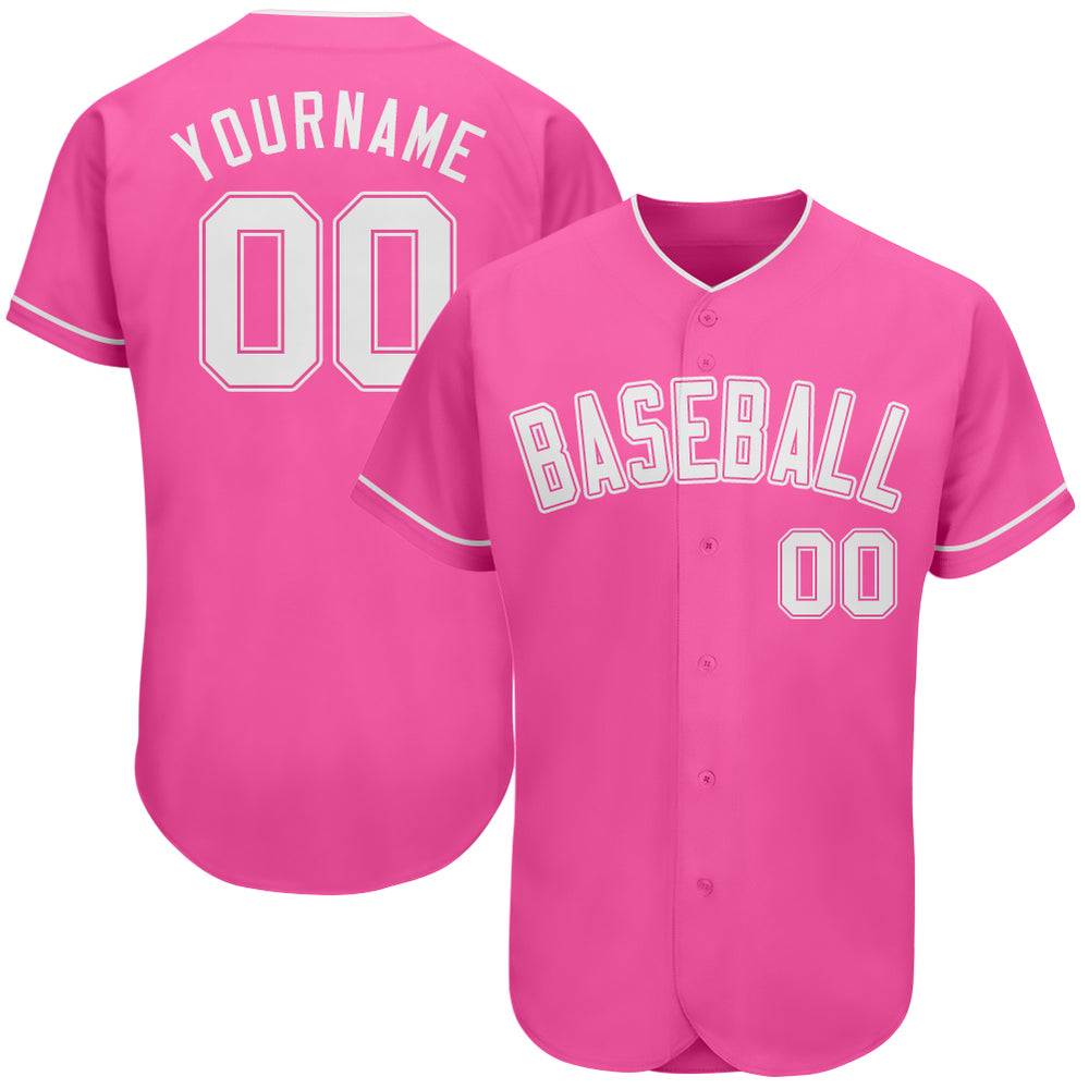 Custom Pink Baseball Jerseys For Men&Women&Youth – Fiitg