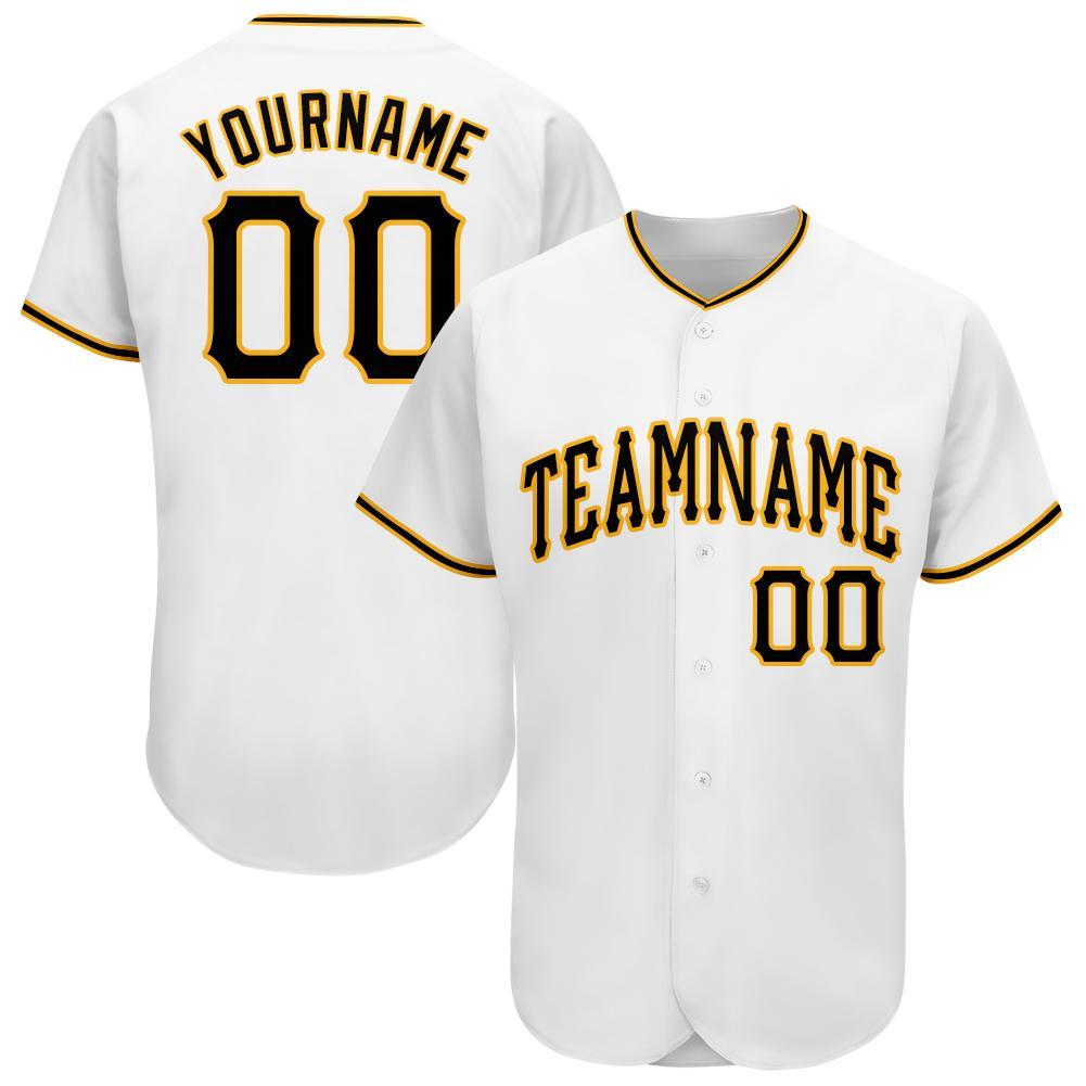 black and gold baseball jersey