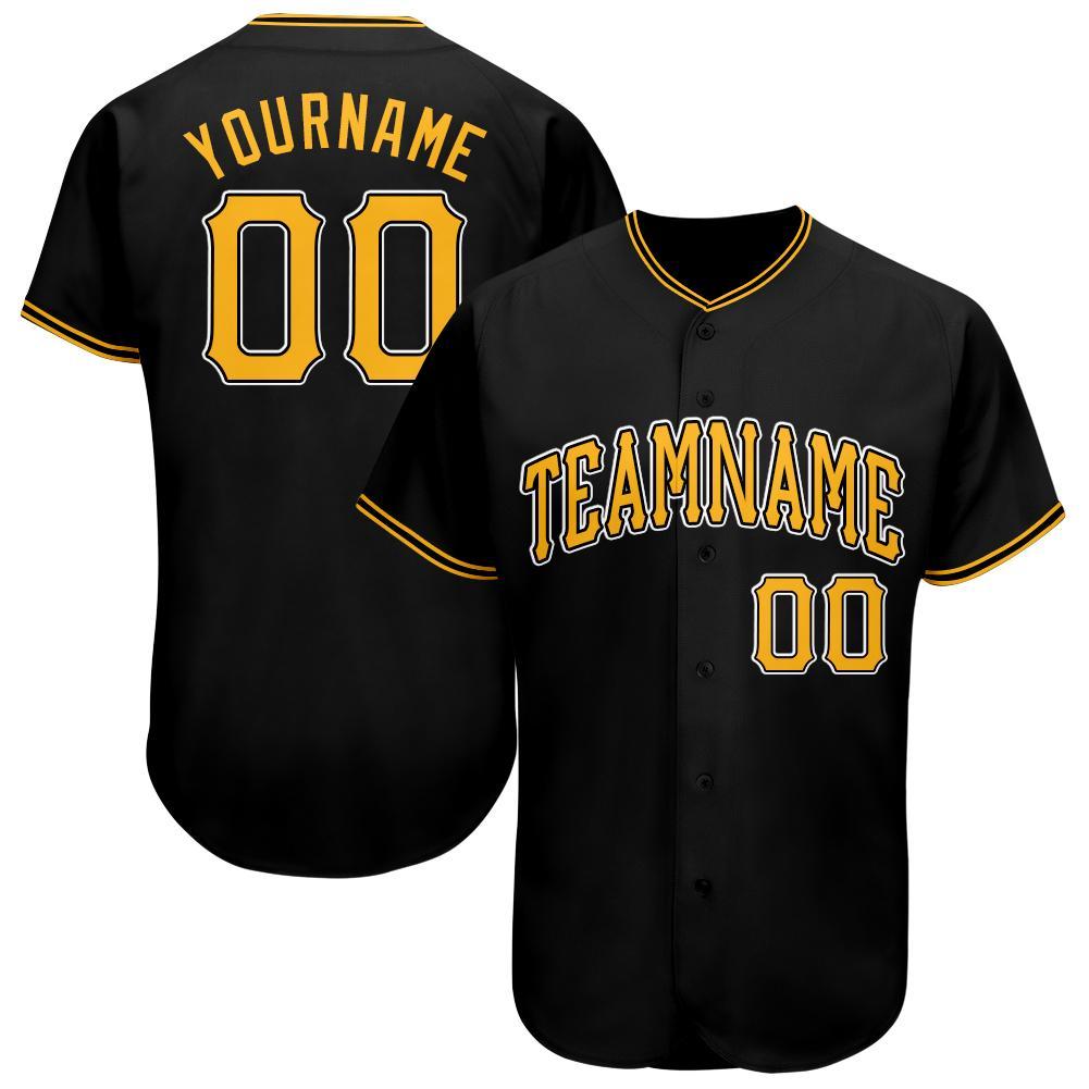 custom black baseball jersey