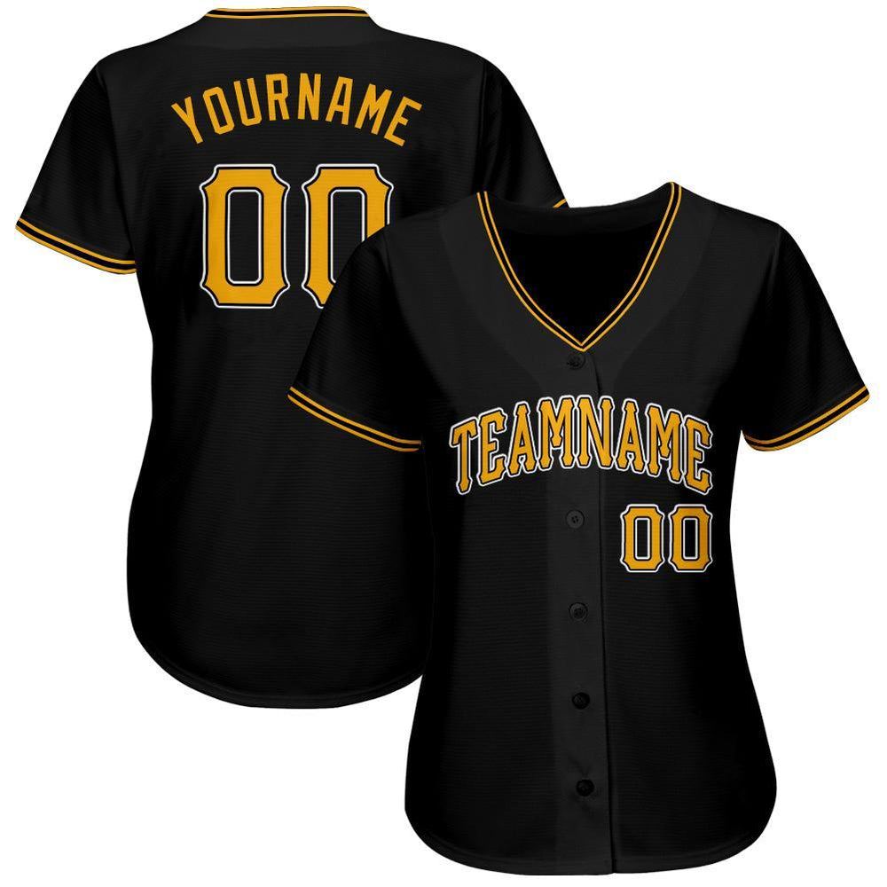 custom black baseball jersey