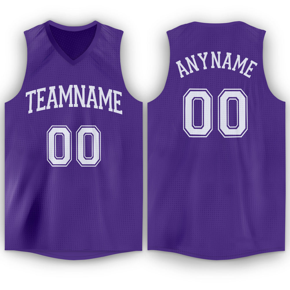 purple and white jersey