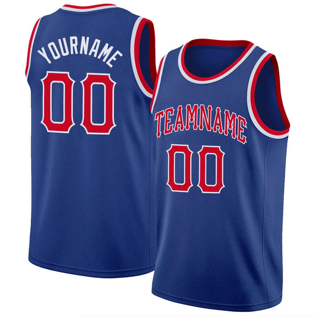 Custom Own Royal Red White Basketball Stitched Jersey Free Shipping – Fiitg