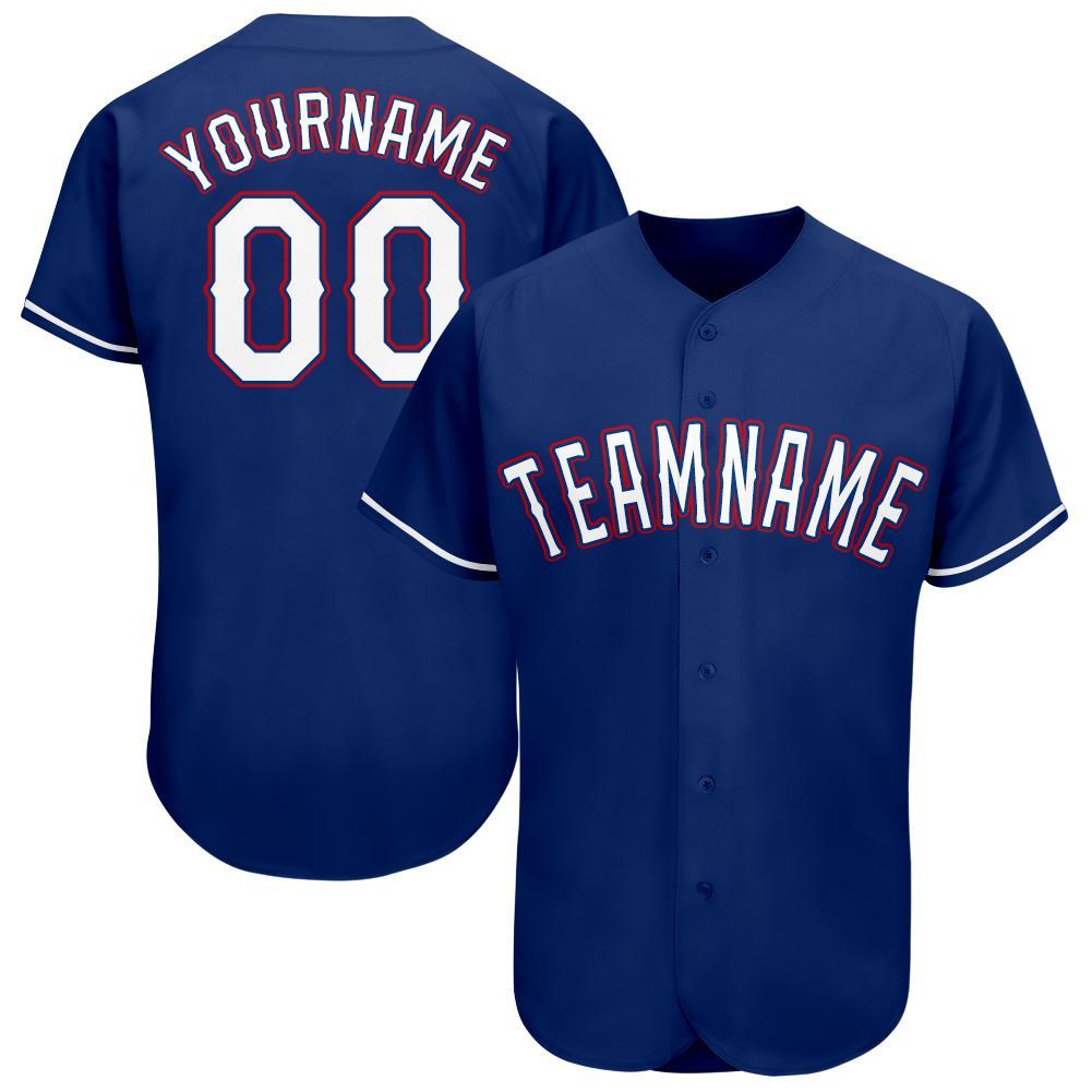 blue and red baseball jersey