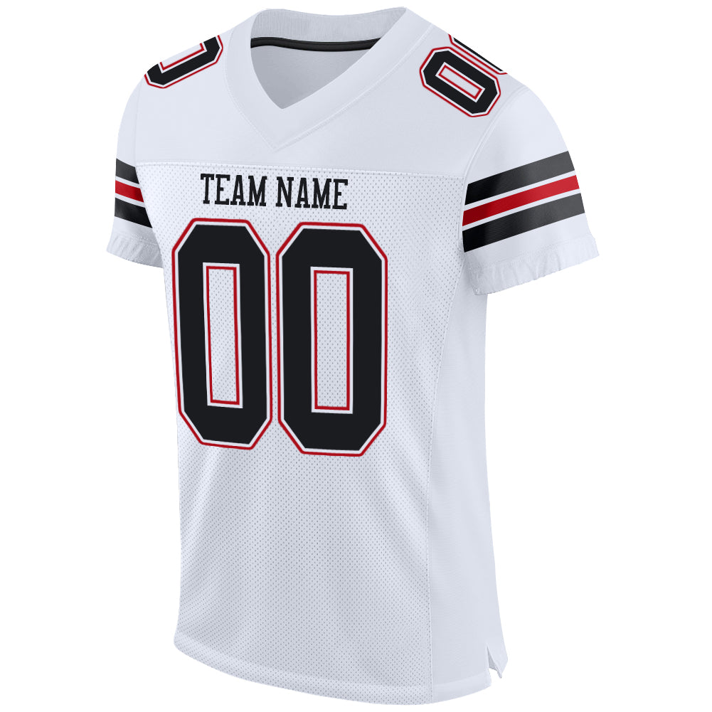 red white and black jersey