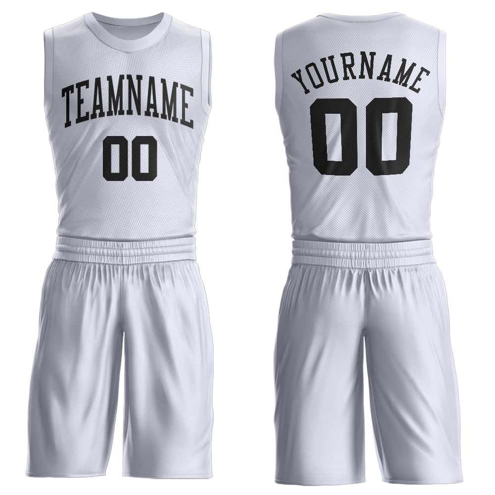 Custom White Black V-Neck Basketball Jersey , Choose Your Own Custom ...
