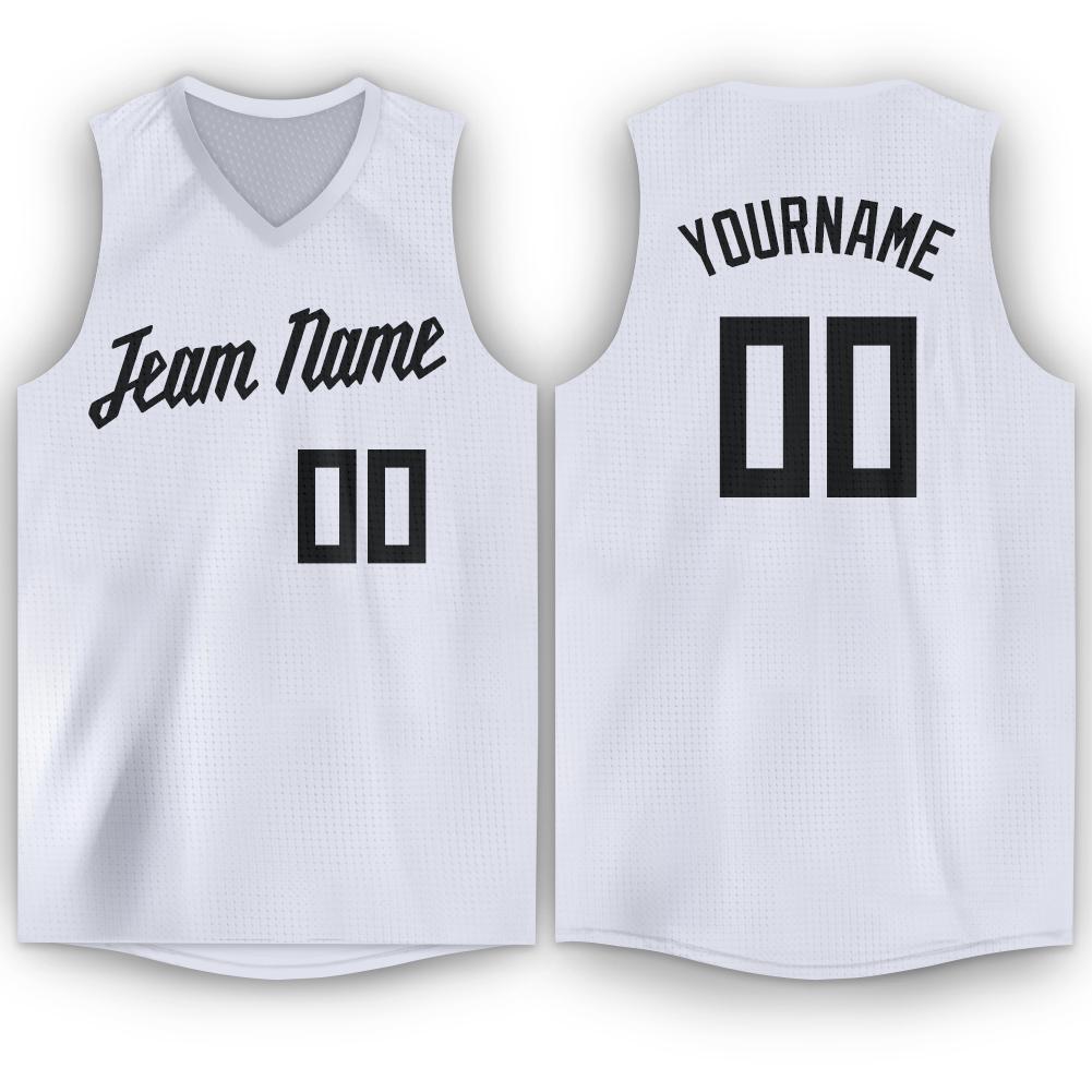 black and white basketball jersey