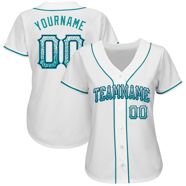 Customized Seattle Mariners Turquoise With Team On Sleeves Hawaiian Shirt