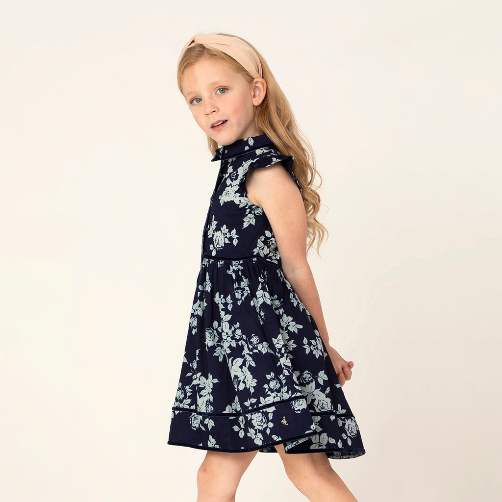 European Floral Dress for Girls– Cherry Crumble by Nitt Hyman