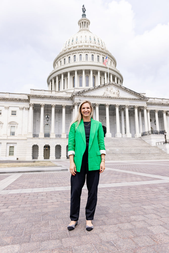 Engerbretson standing outside the US Capitol