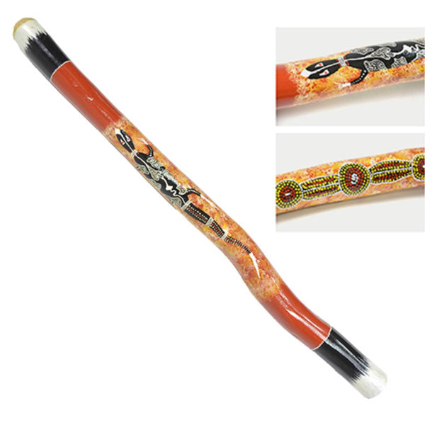20th Century Australian Didgeridoo With Aboriginal Art