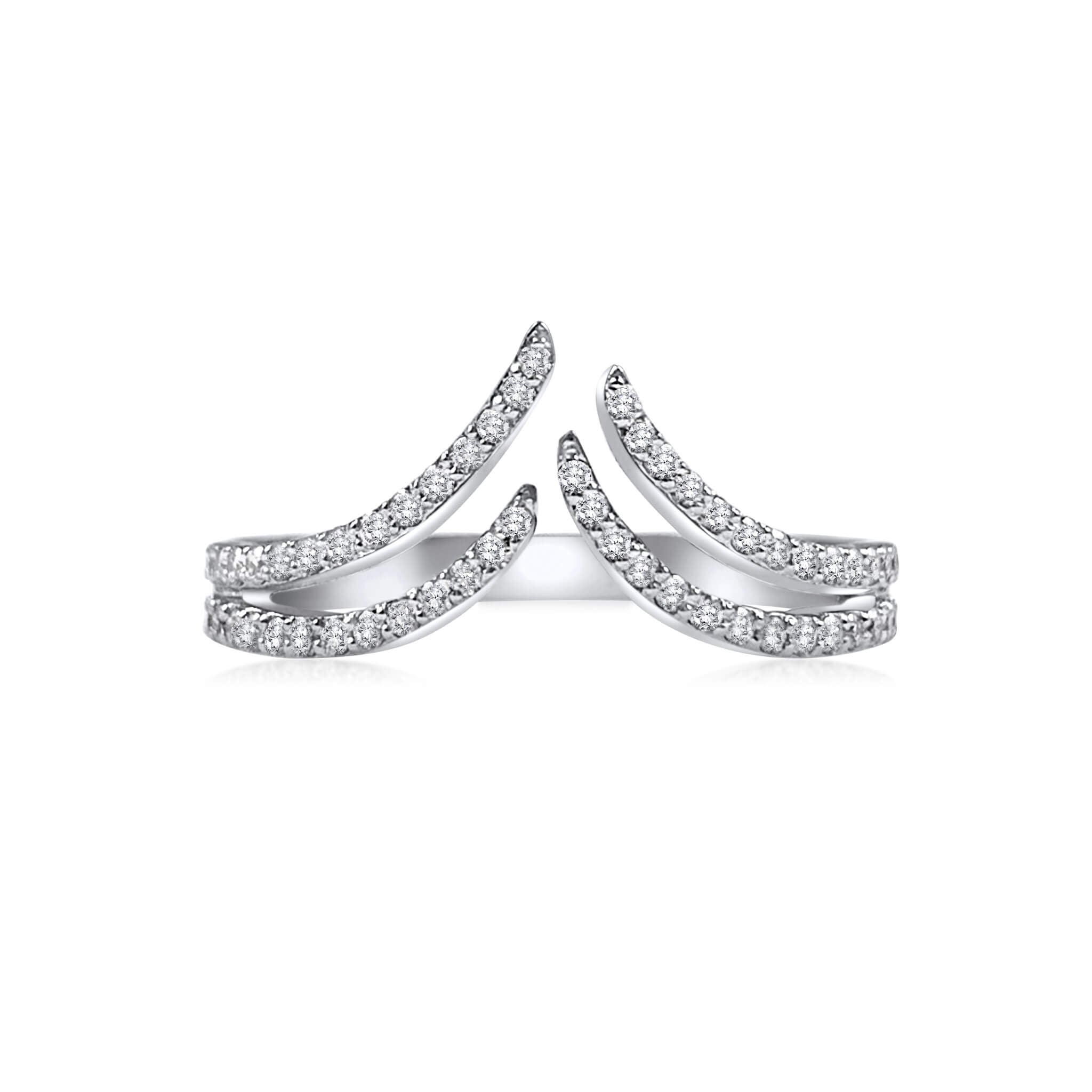 Diamond Wave Open Gold Ring | BAHIA Fine Jewellery