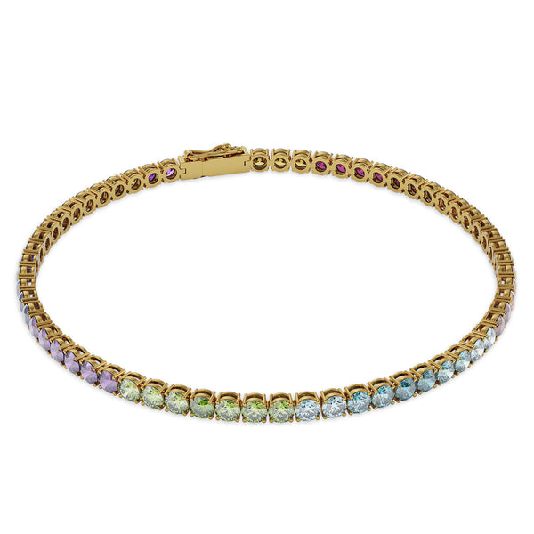 14K Yellow Gold Diamond Bracelet 001-140-00381 | Elgin's Fine Jewelry |  Baton Rouge, LA
