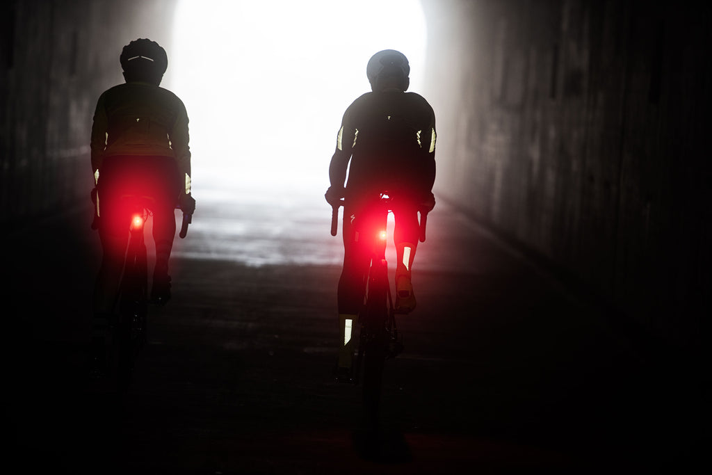 éclairage vélo dans le noir