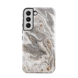 Snowstorm - Grey Marble Samsung Galaxy S22 Case