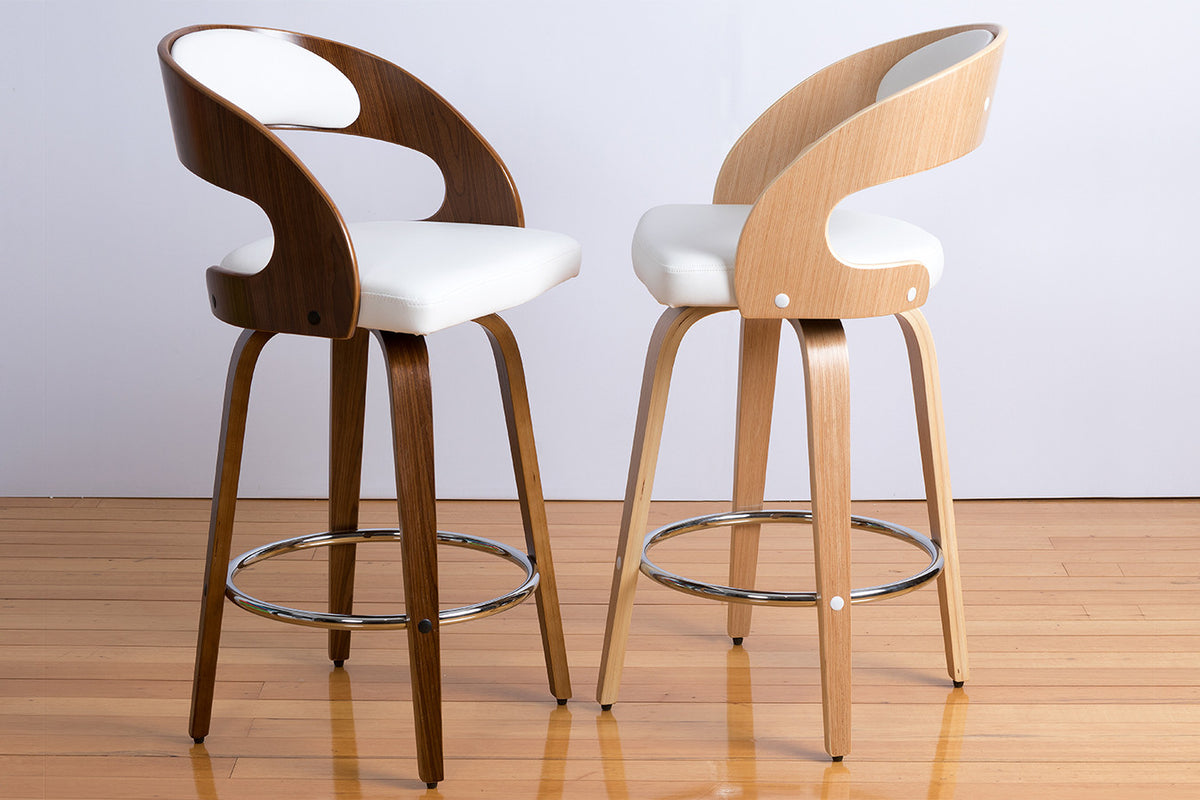 timber swivel bar stools