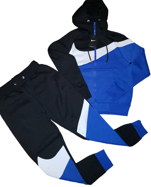 blue nike sweat suits