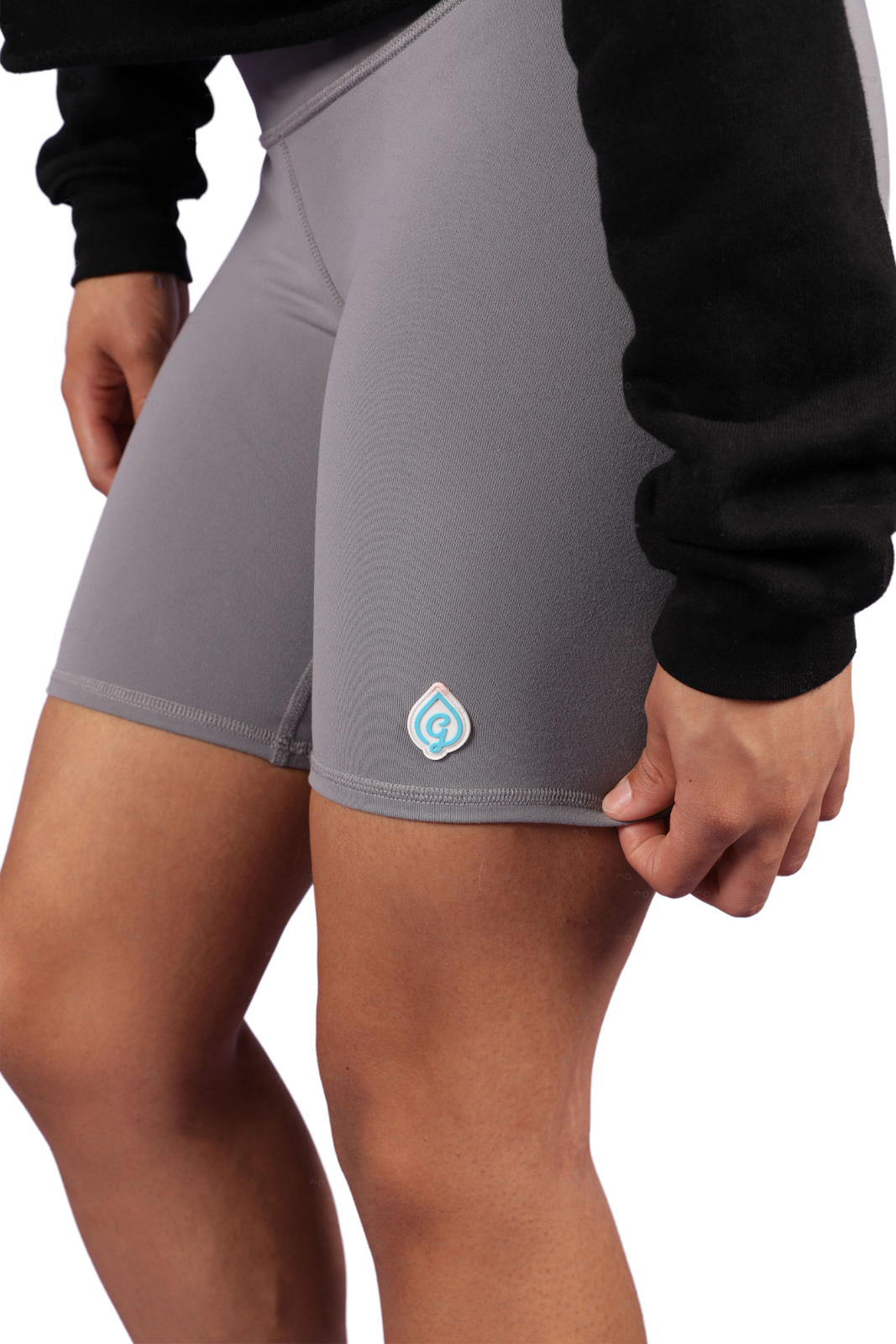 G-Drop Biker Shorts Grey - GoodDrip All rights reserved product image