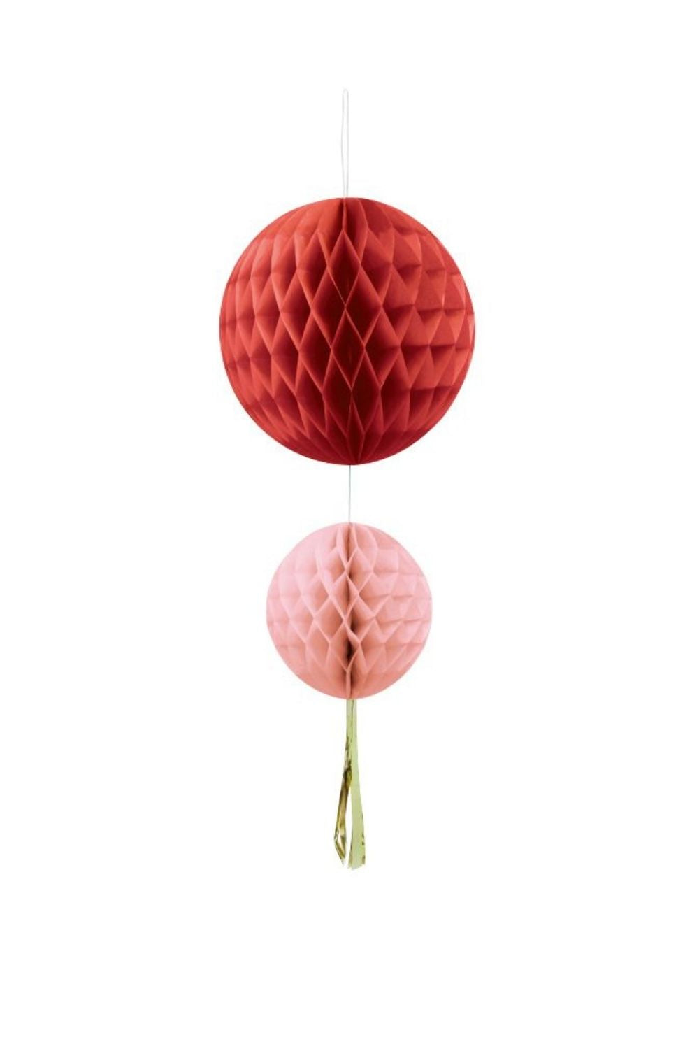 RED DOUBLE HONEYCOMB - Decoration