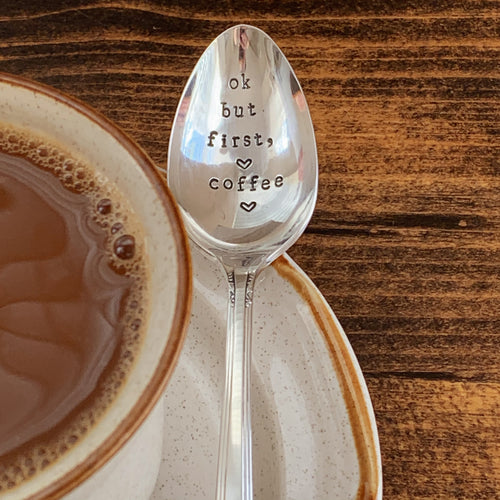 The LUNCH BOX Spoon. CUSTOM Hand Stamped Spoon. Personalized Name Spoon.  Lunchbox Spoon. Hand Stamped Vintage Spoons. Stamped Silverware 