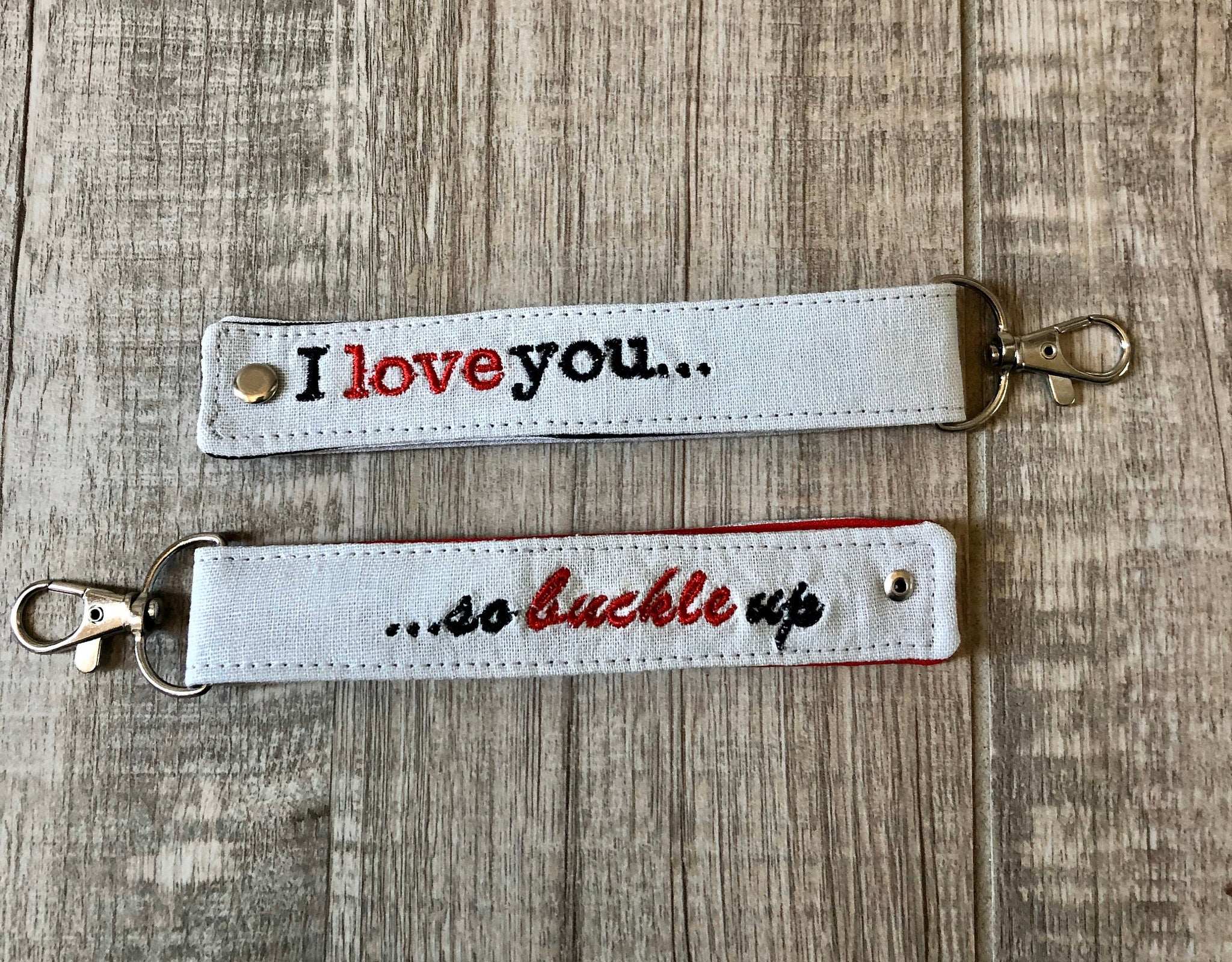 buckle up keychain