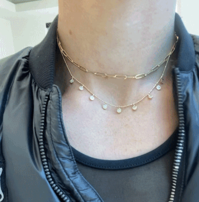 Henri noe paper clip chain necklace