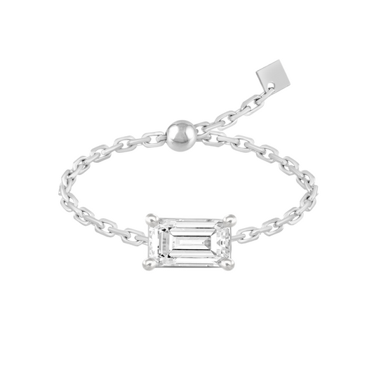 Adjustable Diamond Chain Ring – Henri Noël