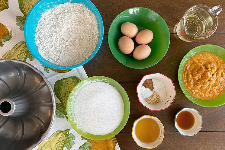 ingredients spread on table