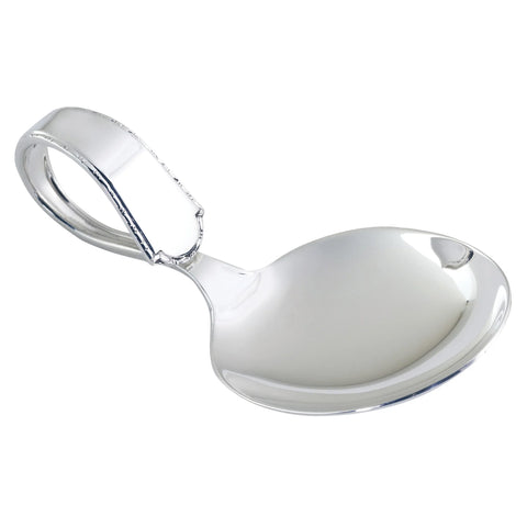 sterling silver bent baby spoon