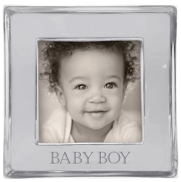 silver baby boy picture frame