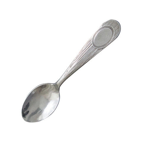 pewter monogram baby spoon