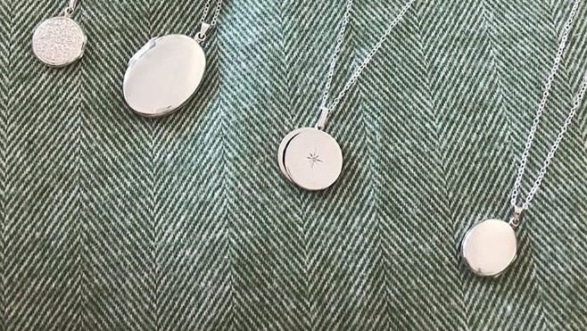 sterling silver locket necklaces