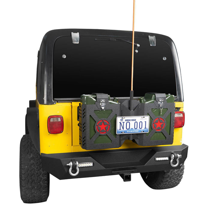 Jeep TJ Jerry Gas Can Holder Tailgate Lock Mount Fit for 1997-2006 Jeep  Wrangler TJ - LandShaker 4x4