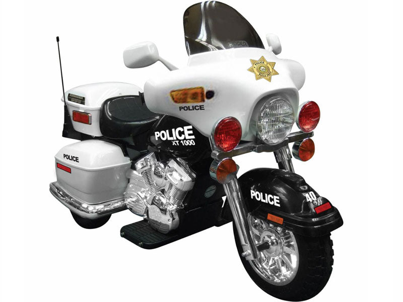 toy police motorcycle with lights