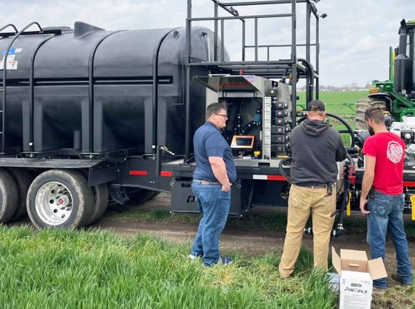 SurePoint QuickDraw 3000 kit on a tender trailer