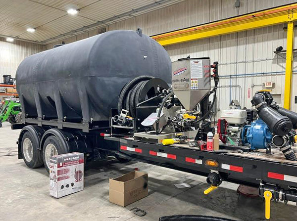 tender trailer with enduraplas tanks and a SurePoint metering system