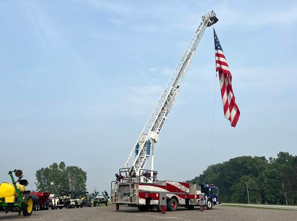 J&M Firetruck with American Flag