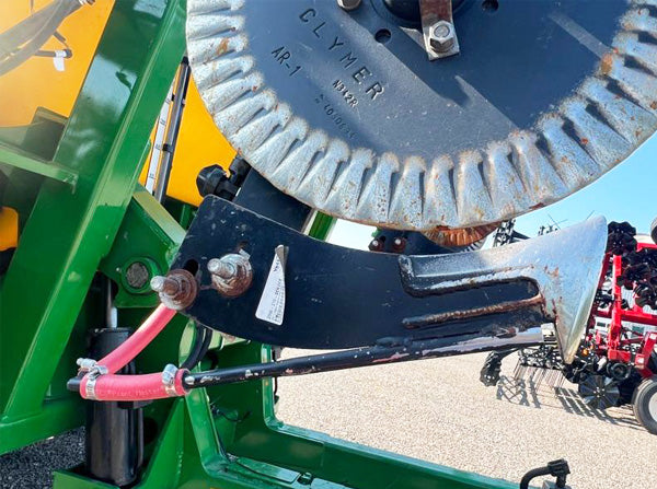 Yetter parallel linkage coulters on a Farm King 2460