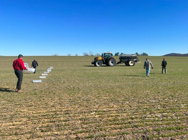 BBI spreader in the field