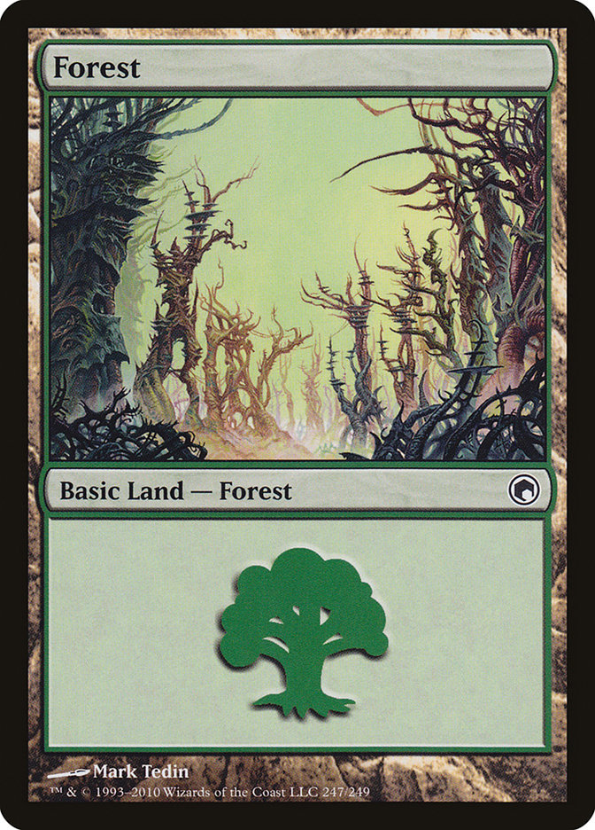Forest (247) [Scars of Mirrodin] | Up North Games