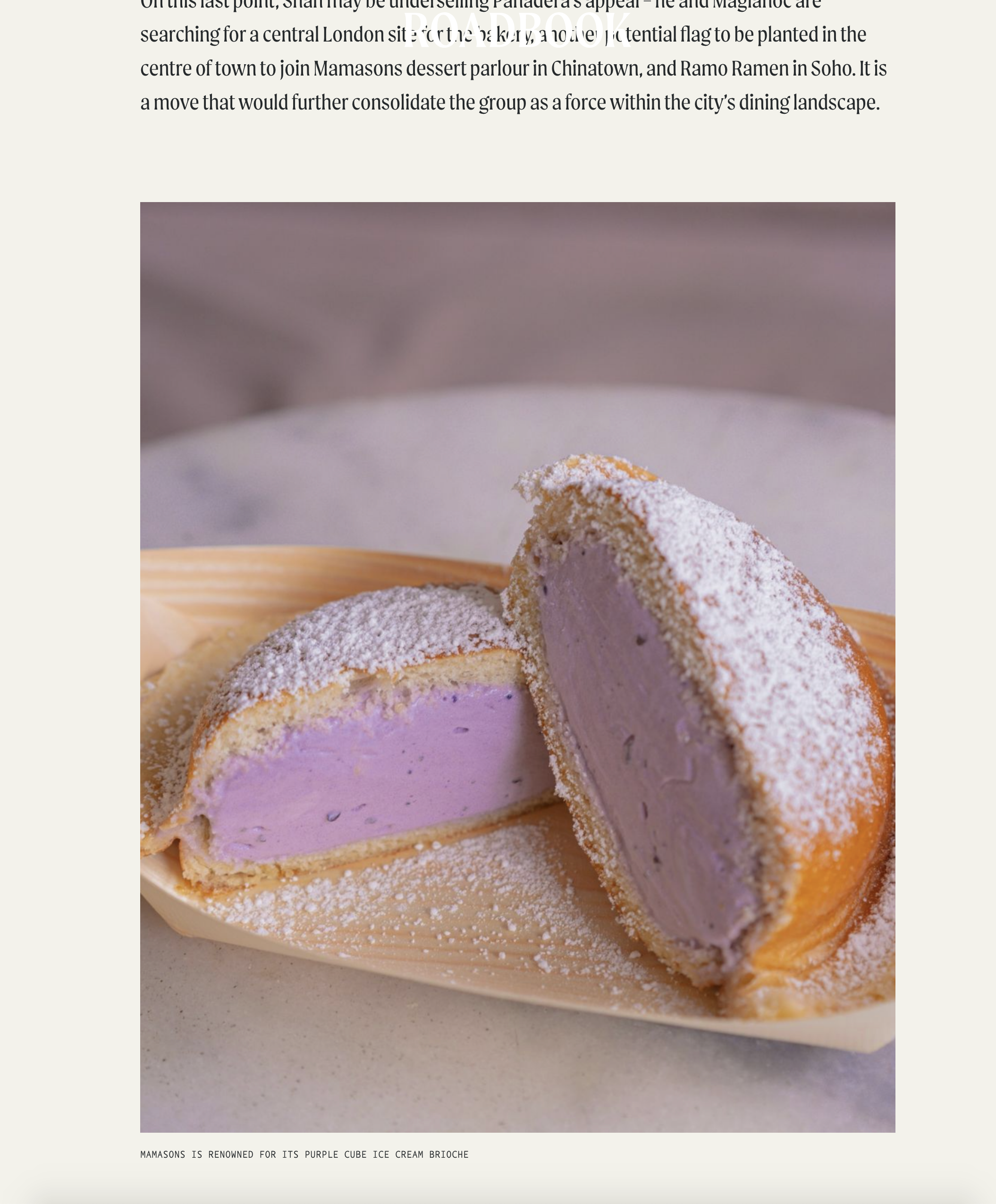 Ube Ice Cream, made with purple yam on a filipino milk bun (bilog)