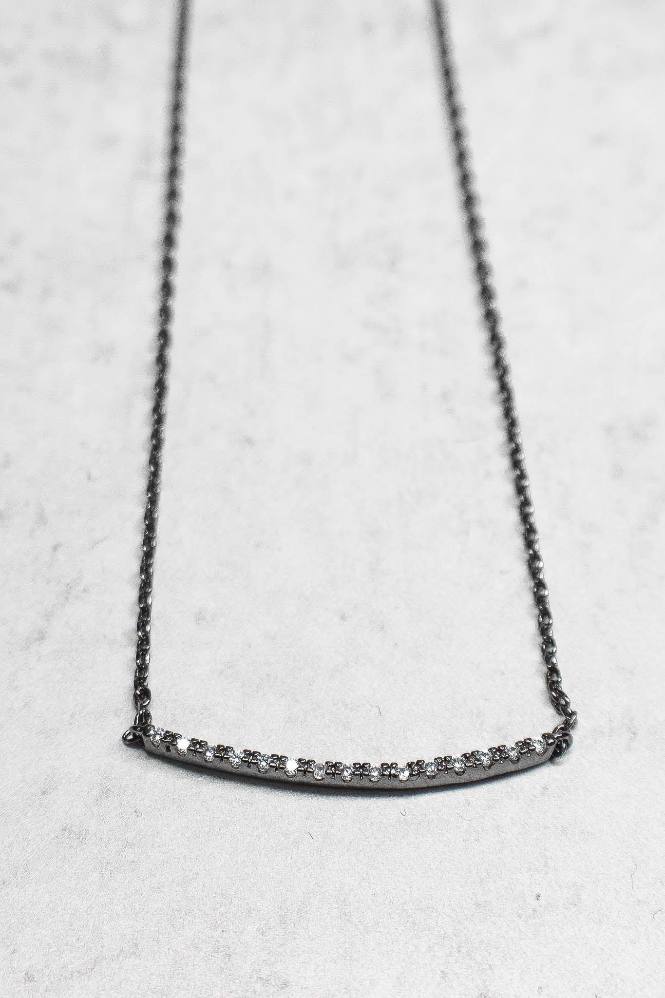 Image of Curved Bar Necklace