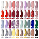 ROSALIND 7ml Soak Off Gel Polish Set 6PCS Set Bright For Nail Art Design LED/UV Lamp
