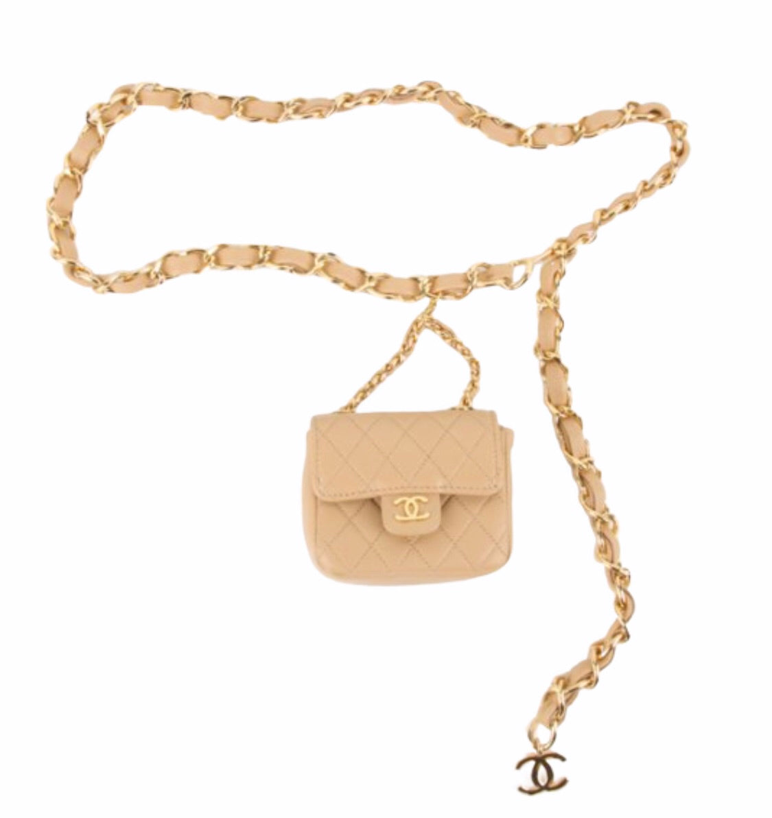 Chanel Quilted Mini Chain Belt Bag