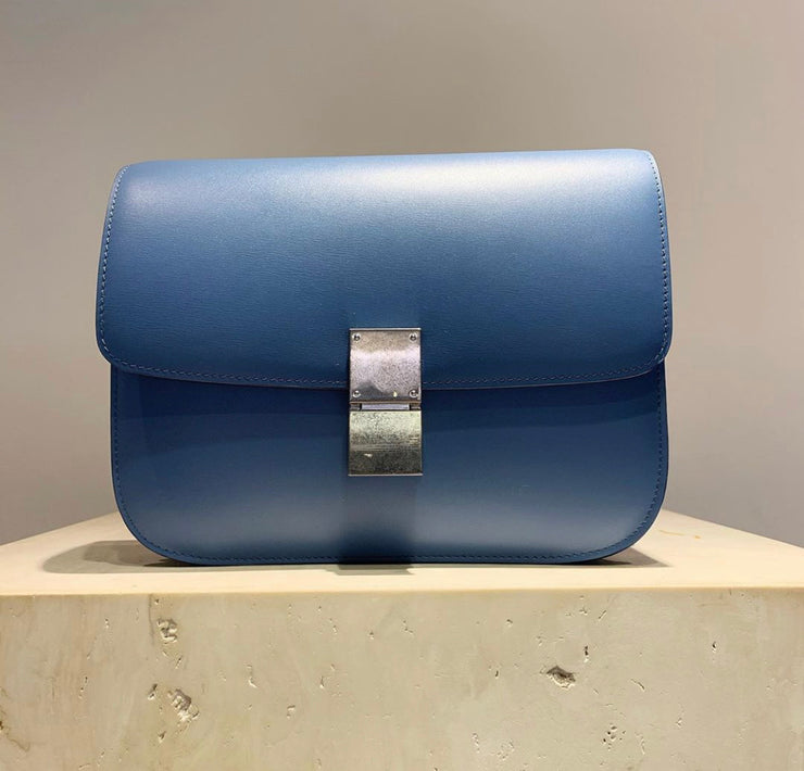 celine box bag blue